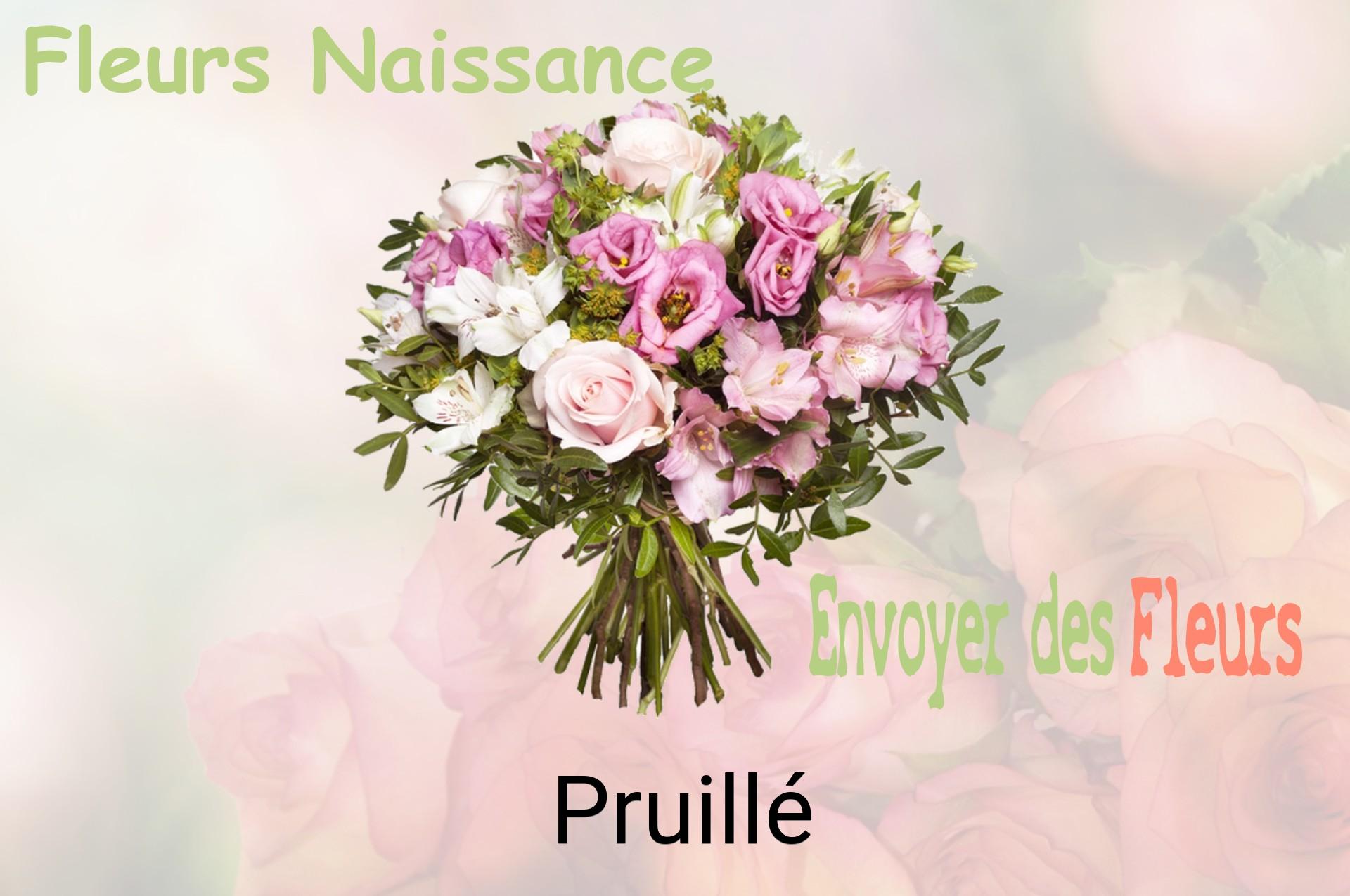 Bouquet de fleurs de naissance livré à Pruillé